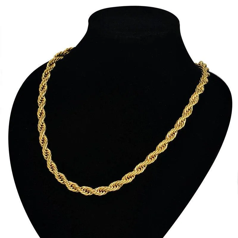 10K Solid Gold Rope Chain