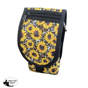 177756  Showman® Sunflower and cheetah print codura cell phone