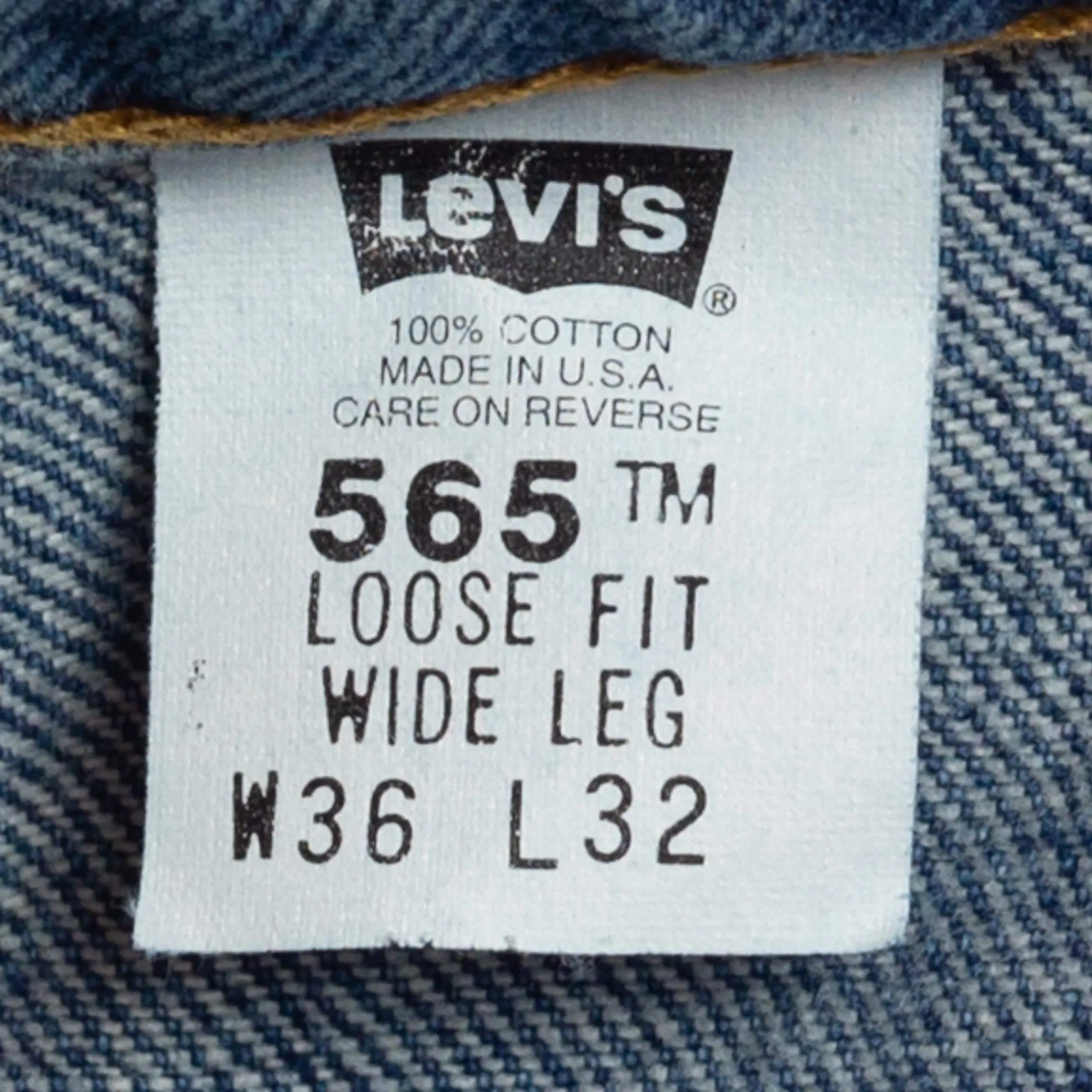 36x32 90s Levis 565 Loose Fit Jeans