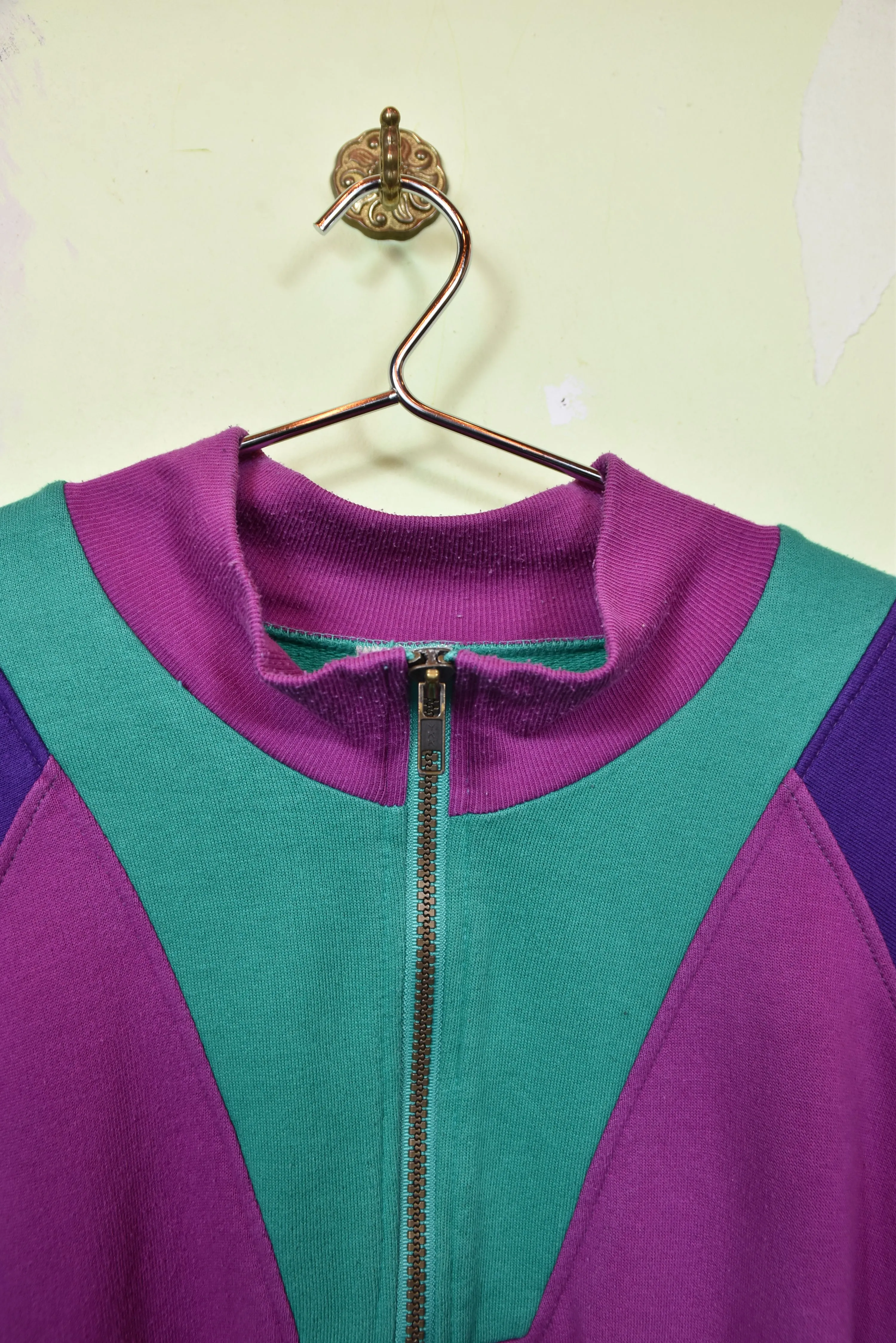 80er PUMA Colorblock Sweatshirt, Gr. L