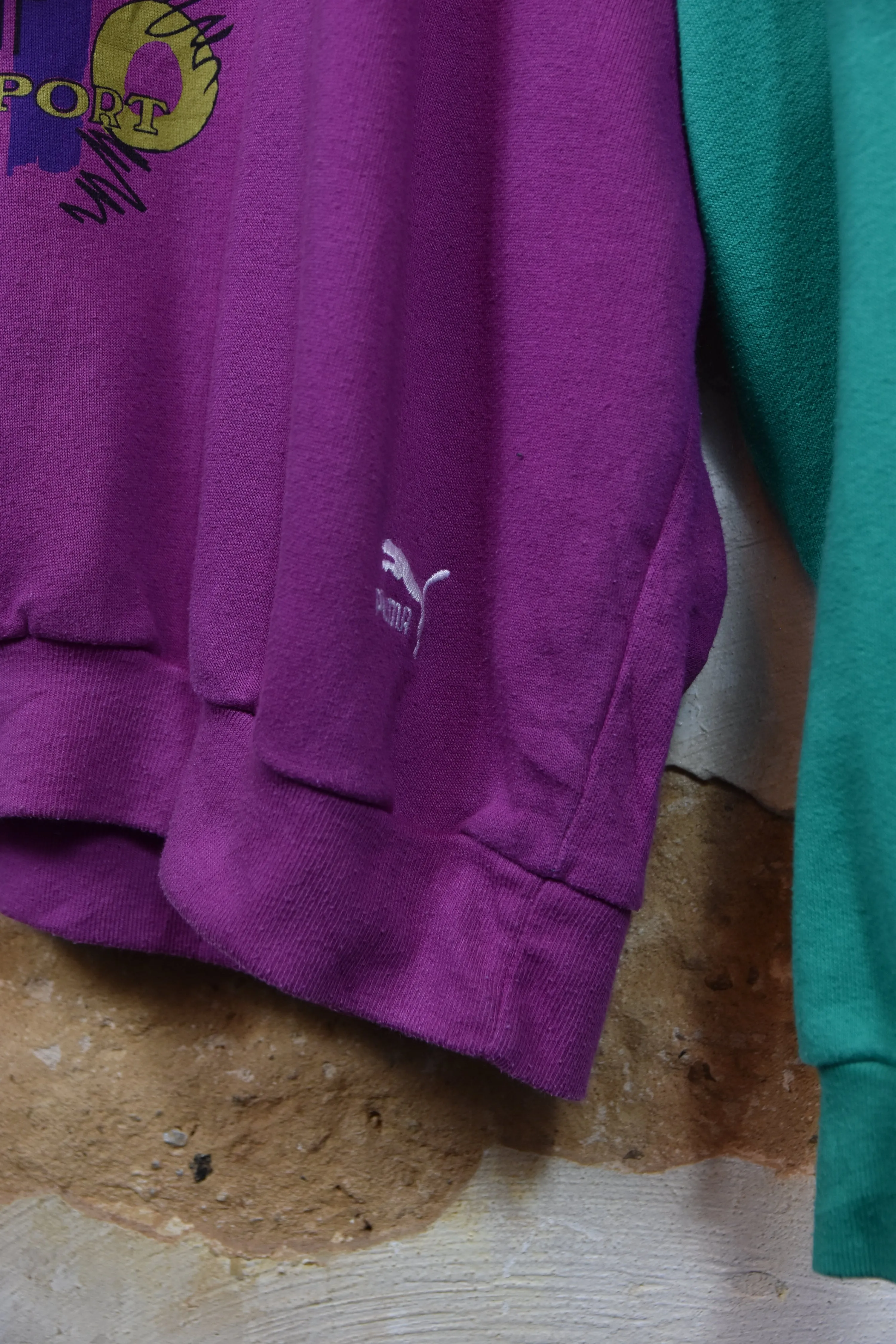 80er PUMA Colorblock Sweatshirt, Gr. L