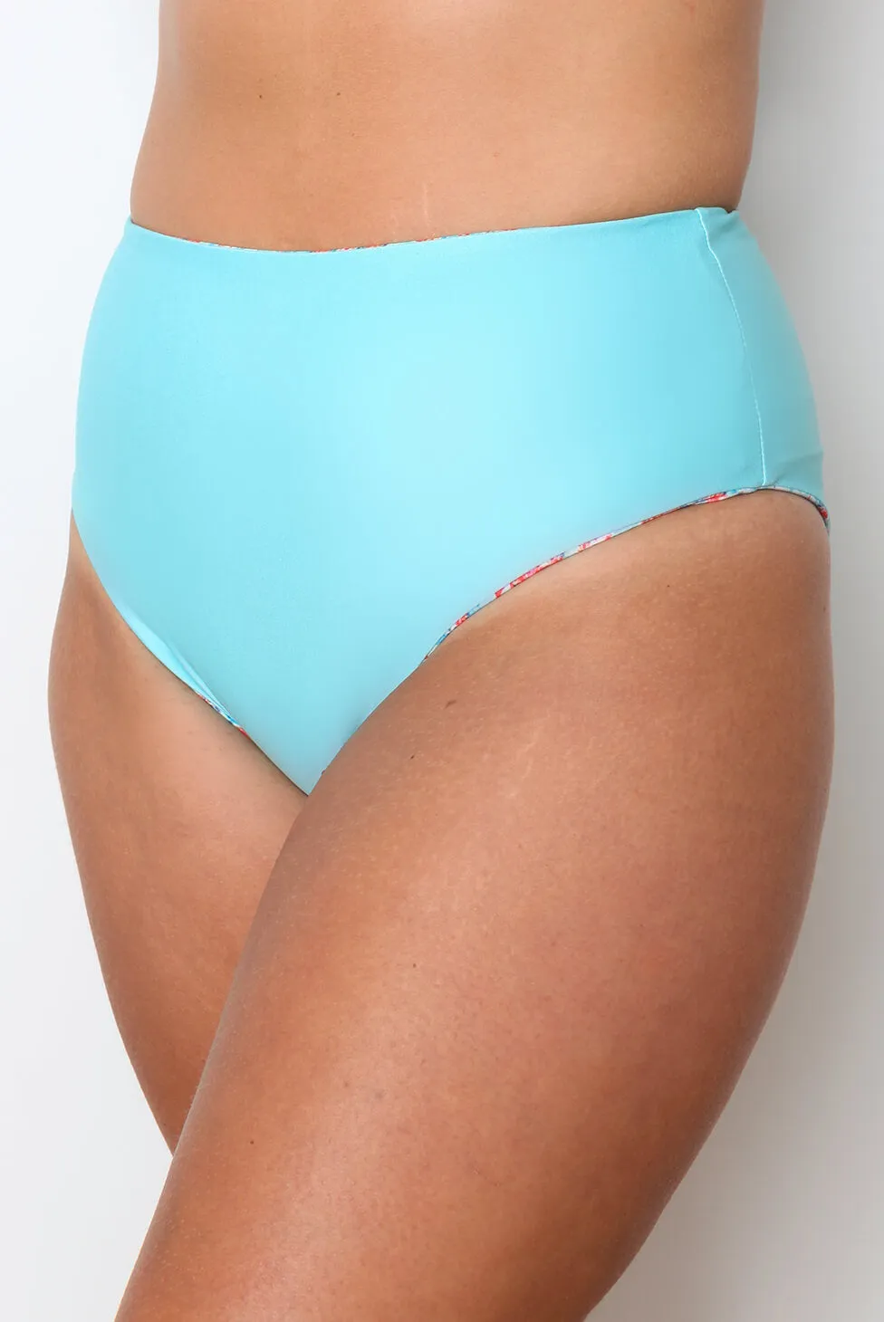 Amalfi Reversible High-Waisted Bikini Bottom