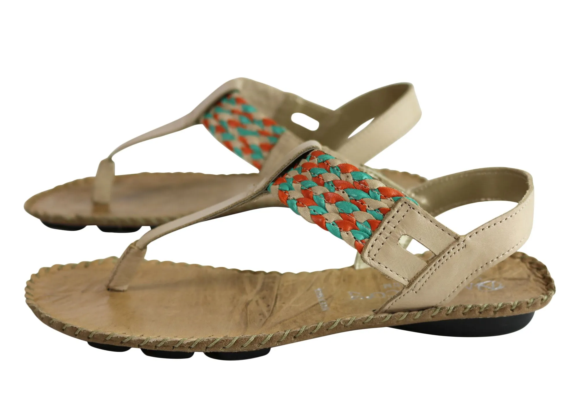 Andacco Irene Womens Comfortable Leather Sandals Made In Brazil