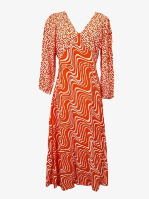 Assorted Brands Funky Coral Relaxed Maxi Dress Size 12