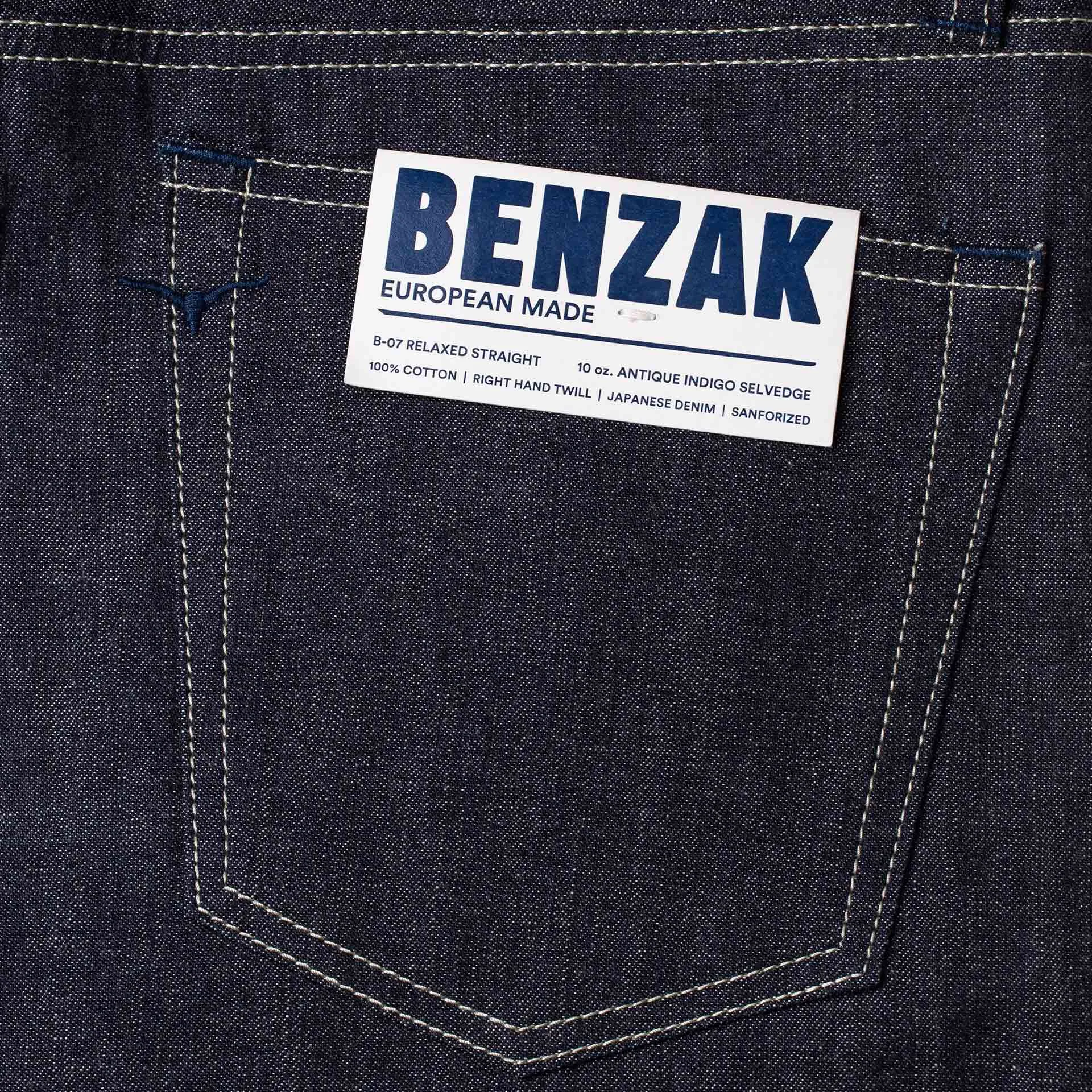 B-07 RELAXED STRAIGHT 10 oz. antique indigo selvedge [SS25]