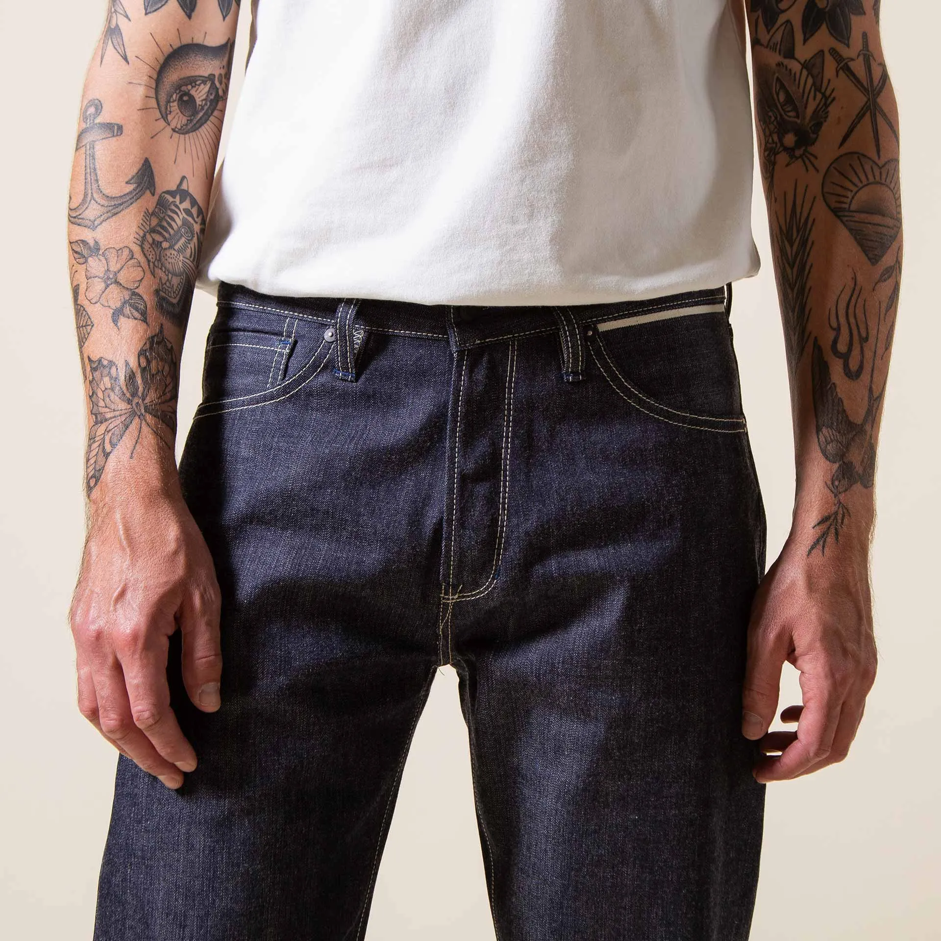 B-07 RELAXED STRAIGHT 10 oz. antique indigo selvedge [SS25]