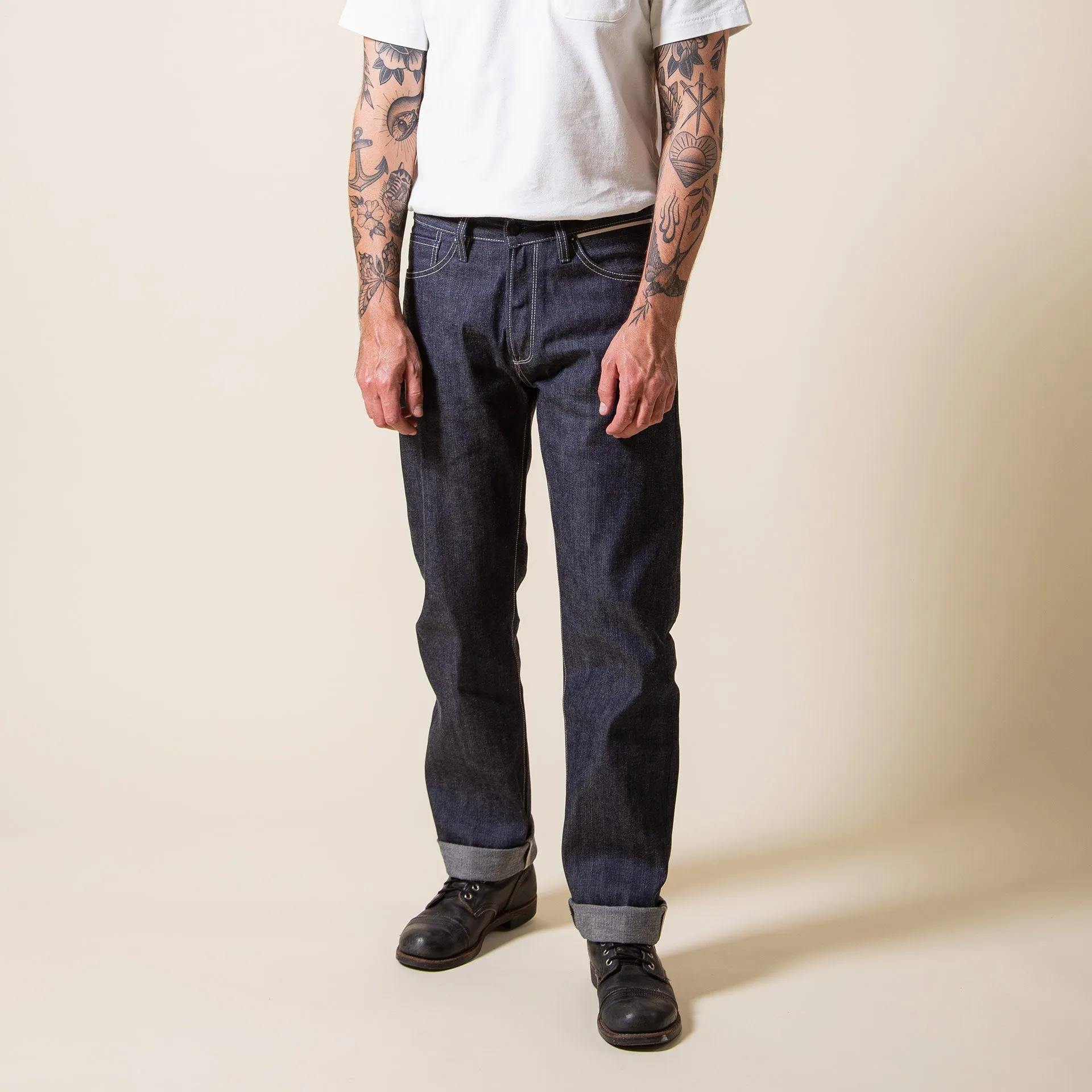 B-07 RELAXED STRAIGHT 10 oz. antique indigo selvedge [SS25]