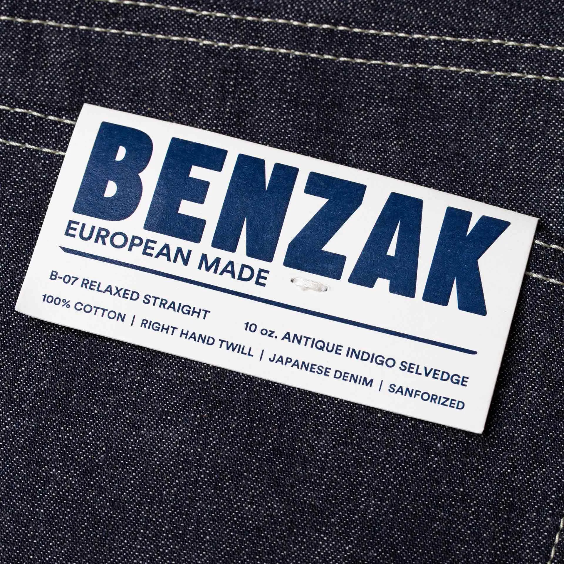 B-07 RELAXED STRAIGHT 10 oz. antique indigo selvedge [SS25]