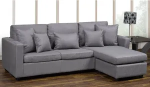 Barcelona Sofa w/ Reversible Chaise Ottoman