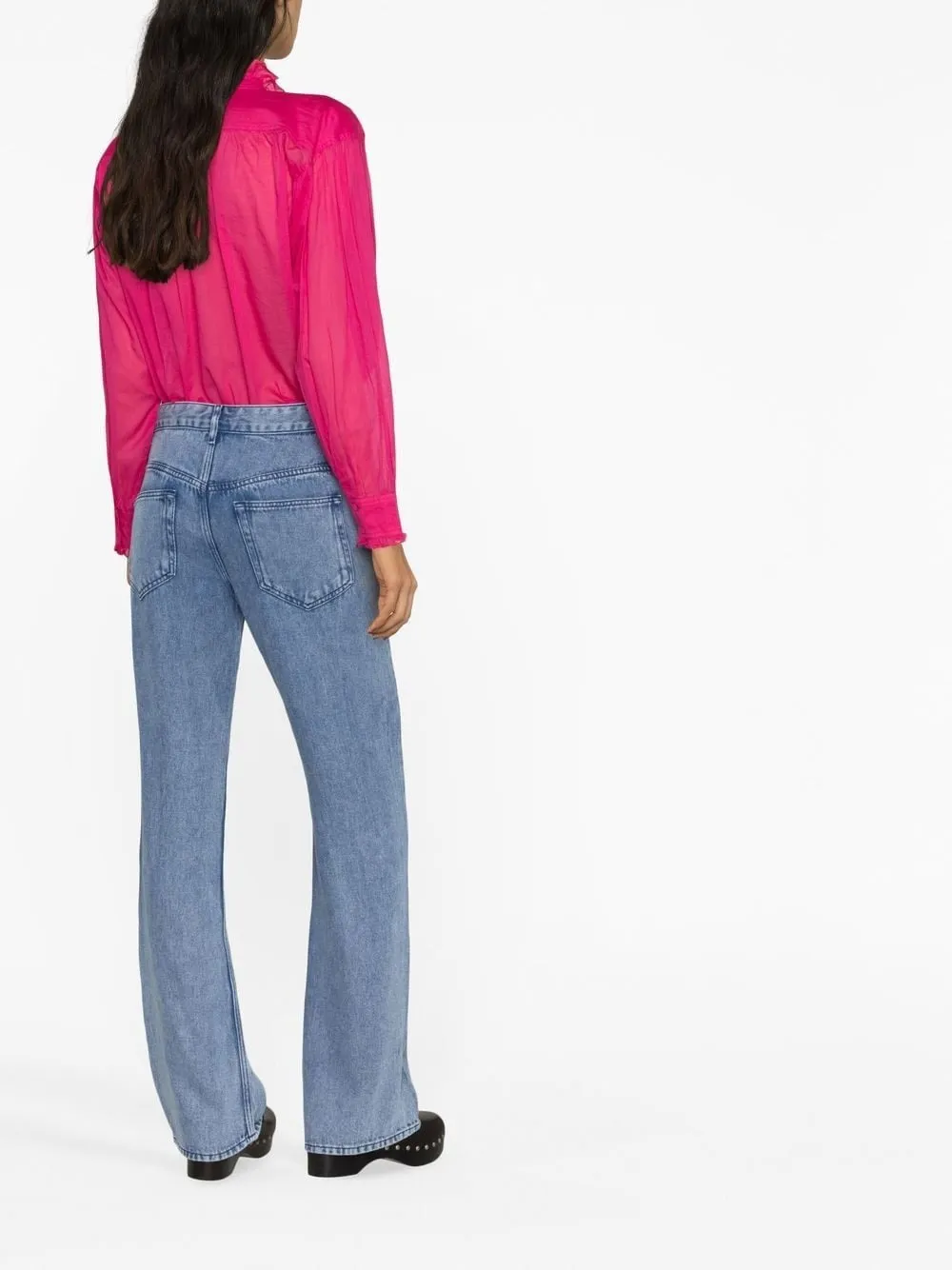 BELVIRA MID-RISE STRAIGHT-LEG JEANS