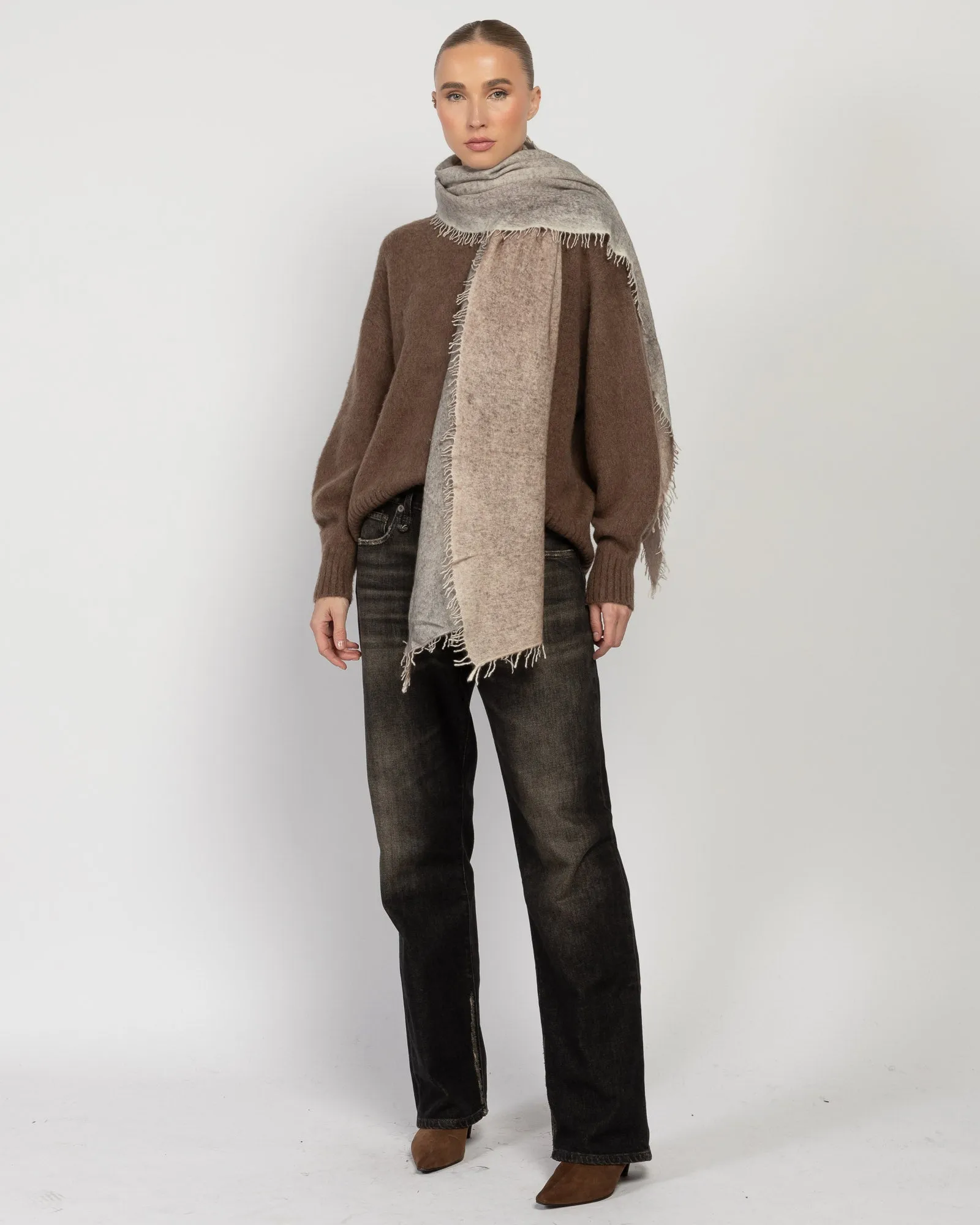 Bicolor Cashmere Scarf