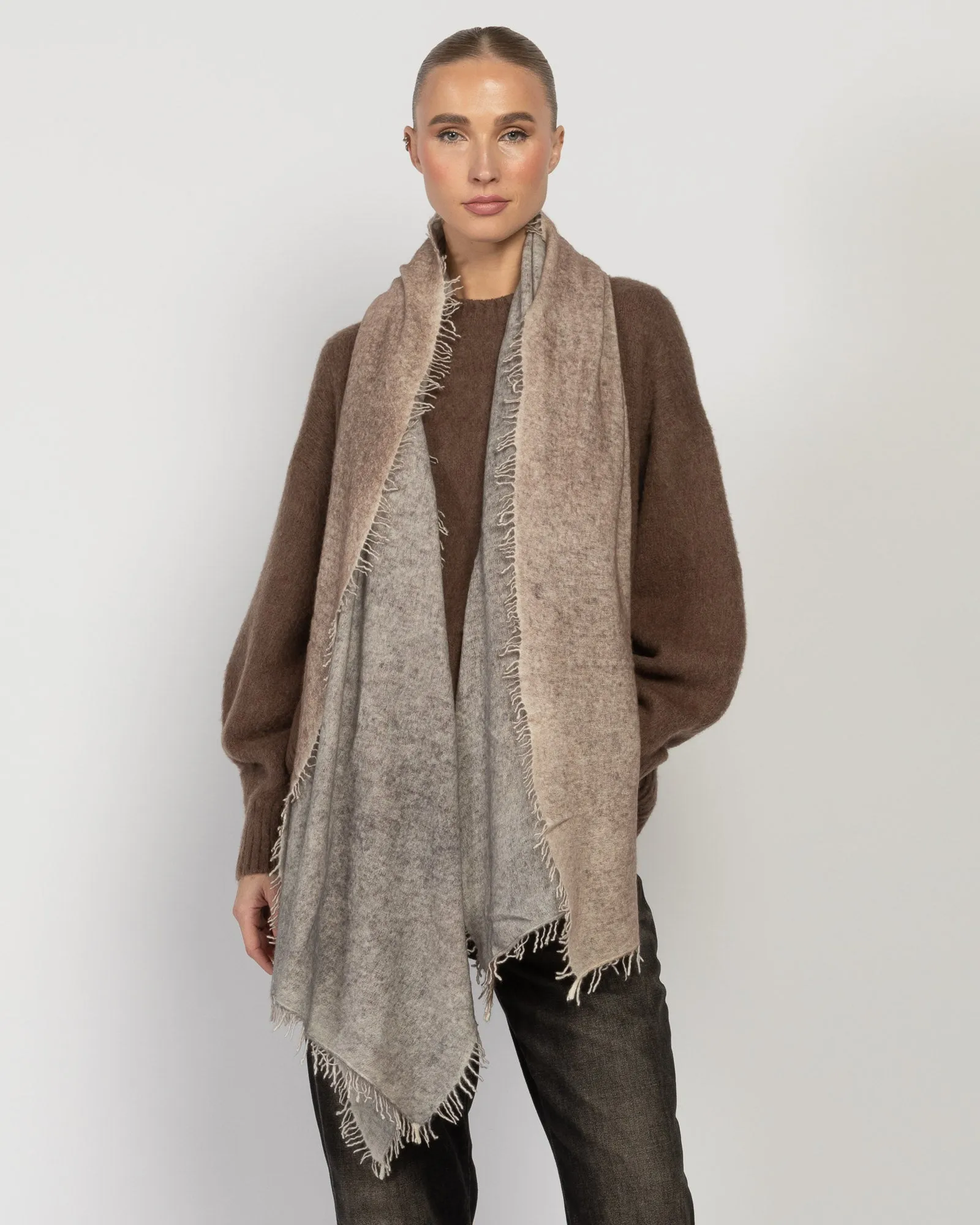 Bicolor Cashmere Scarf