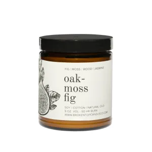 Broken Top Brands - Soy Candle - Oakmoss Fig -  9 oz.