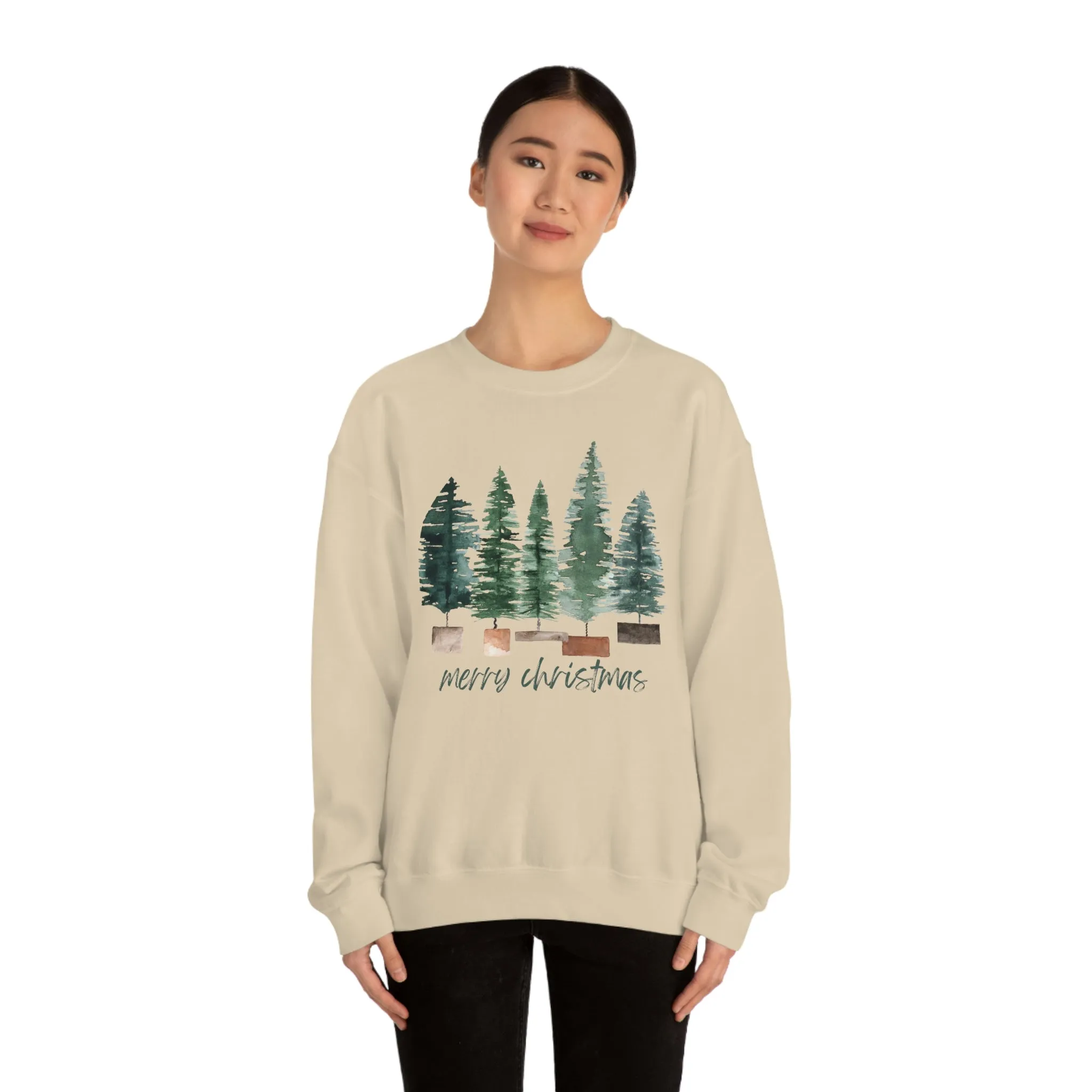 Christmas bubble tree Unisex Heavy Blend Crewneck Sweatshirt