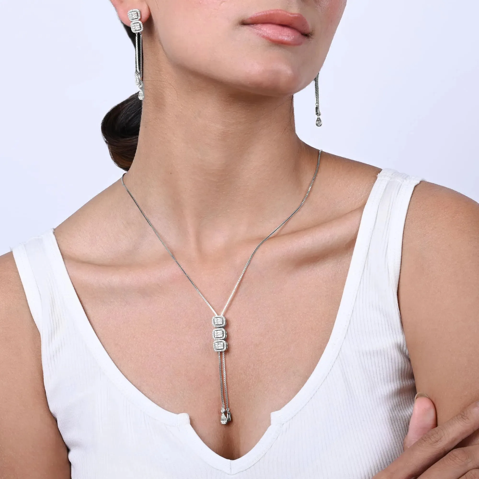 Circlet Symphony Silver Necklace Set