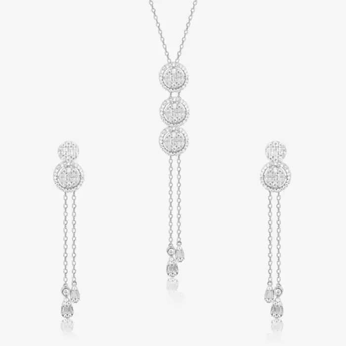 Circlet Symphony Silver Necklace Set