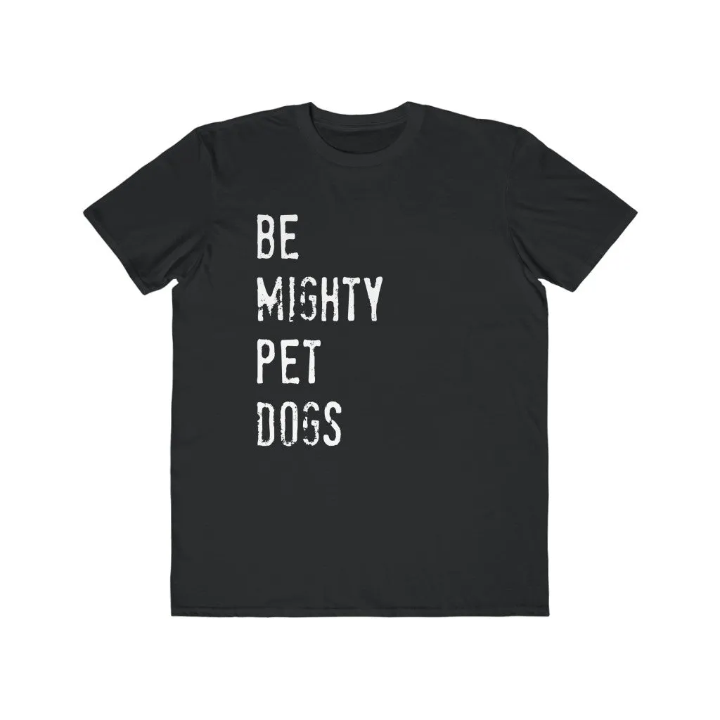 Comfortable Dog Lover Men's T-Shirt with Tear-Away Label