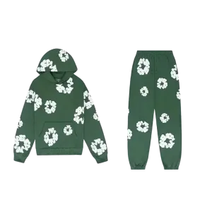 Conjunto Moletom The Cotton Wreath Denim Tears Verde