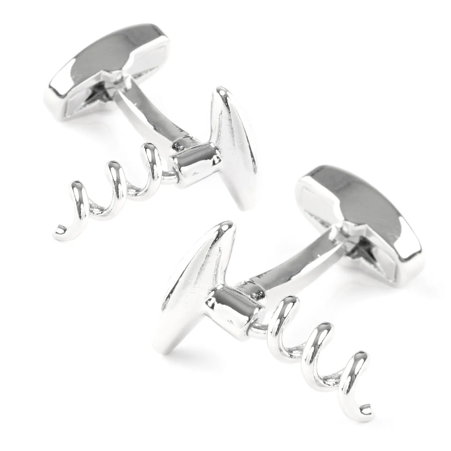 Corkscrew Wine Cufflinks