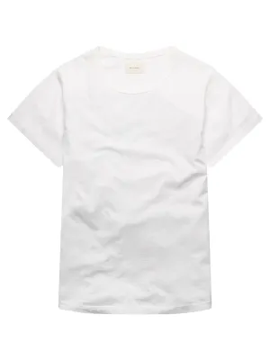 Crewneck Pima Cotton T-Shirt - White