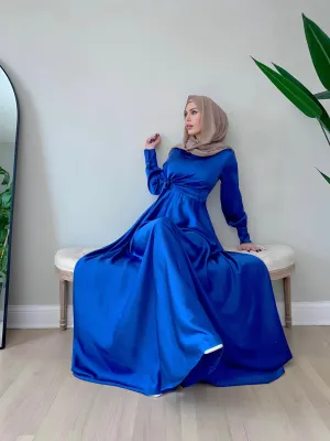 Delilah Satin Royal Blue