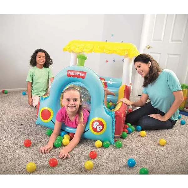 Fisher-Price Train Ball Pit Inflatable Kids Play Centre [WS]