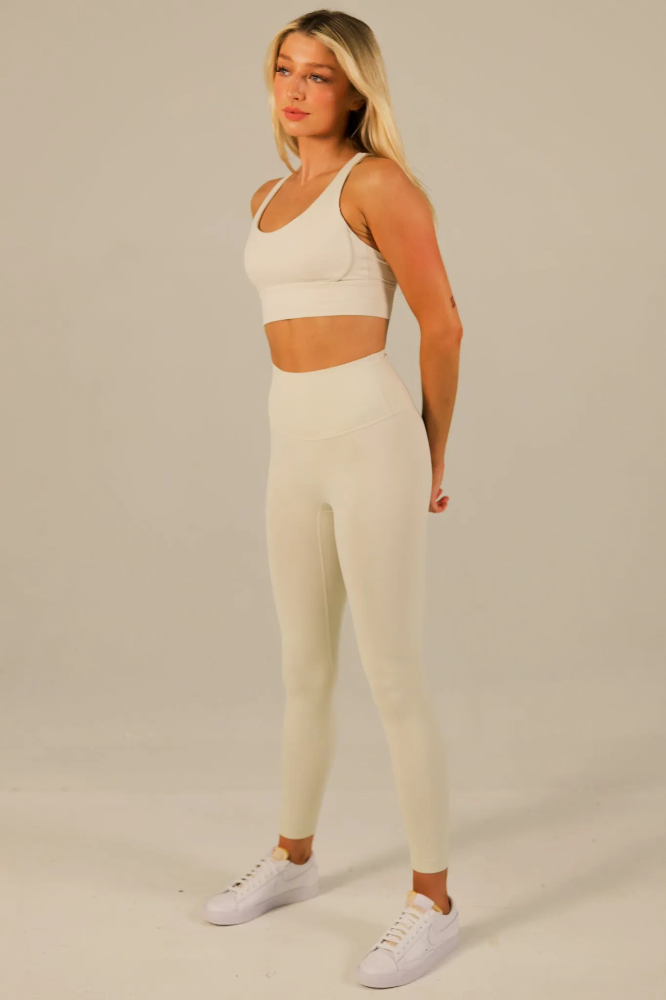 Flex Leggings - Oatmilk