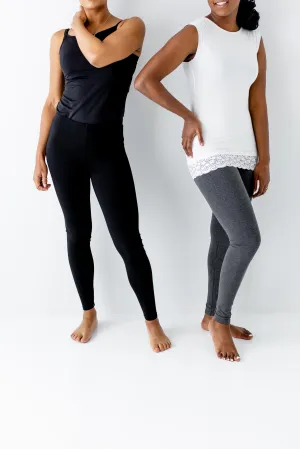 Full Classic Bamboo Blend Leggings in Black