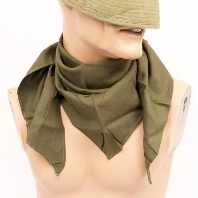 German Premium Cotton Neckerchief. Used/Graded. Olive.