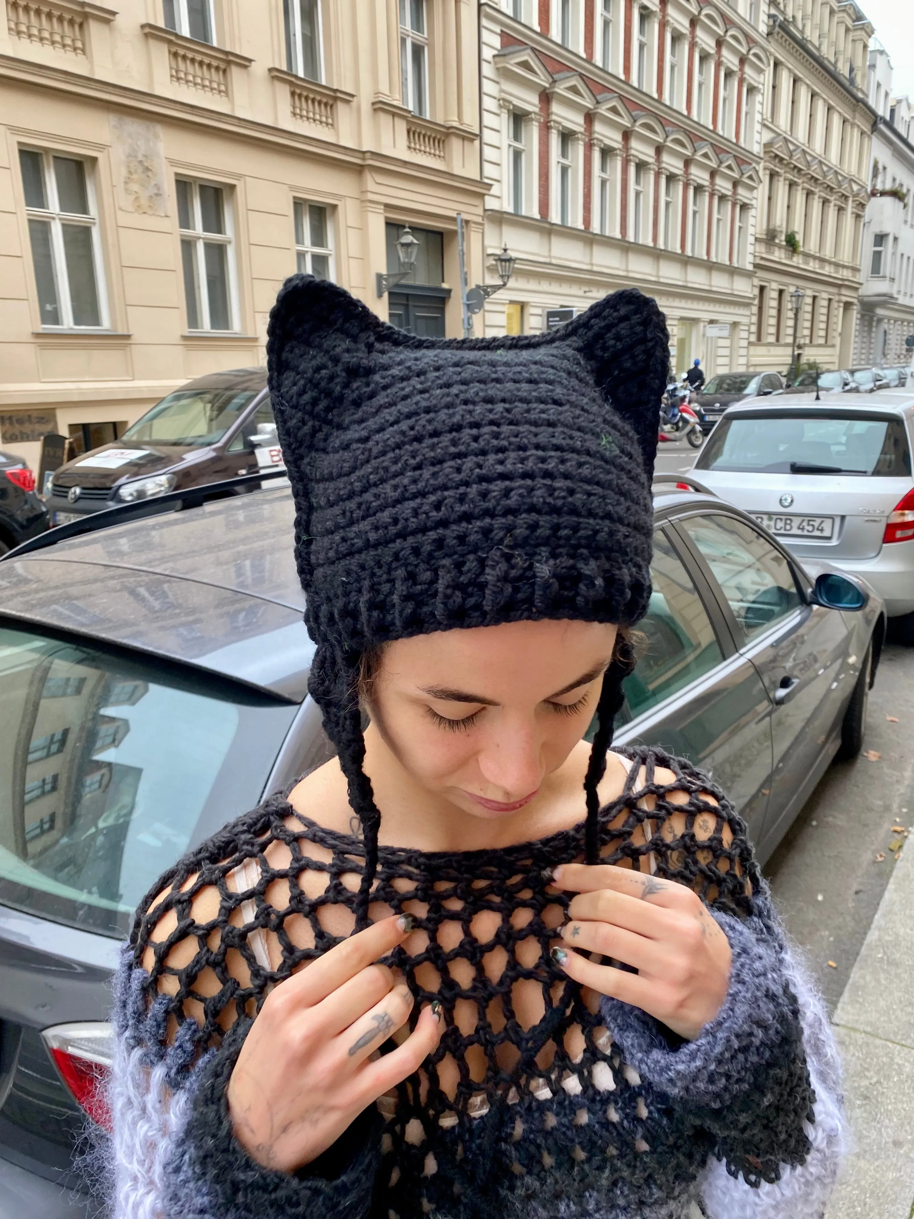 Hand Job CAT HAT Black