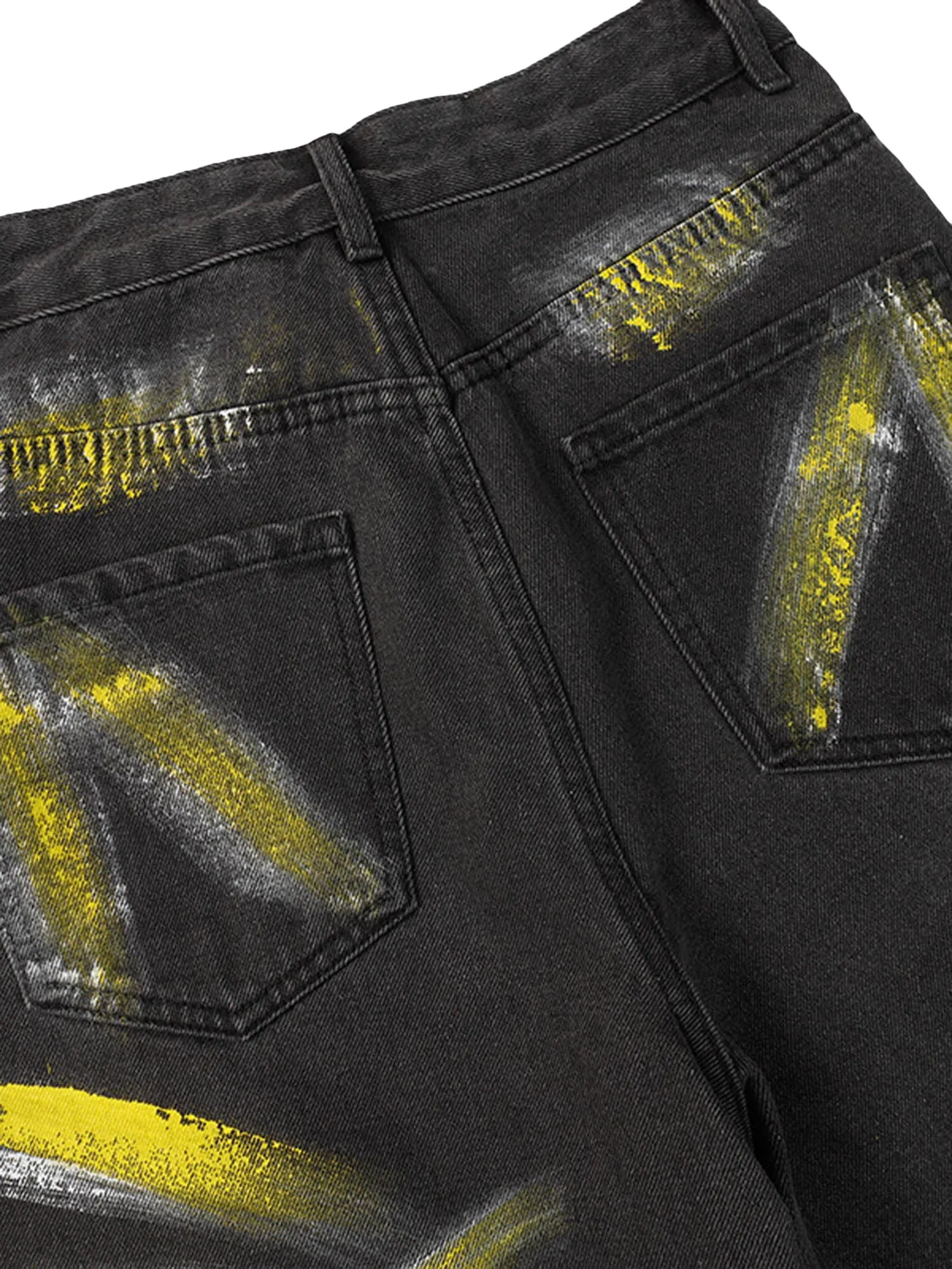 High Street Heavy Industry Graffiti Washed Jeans