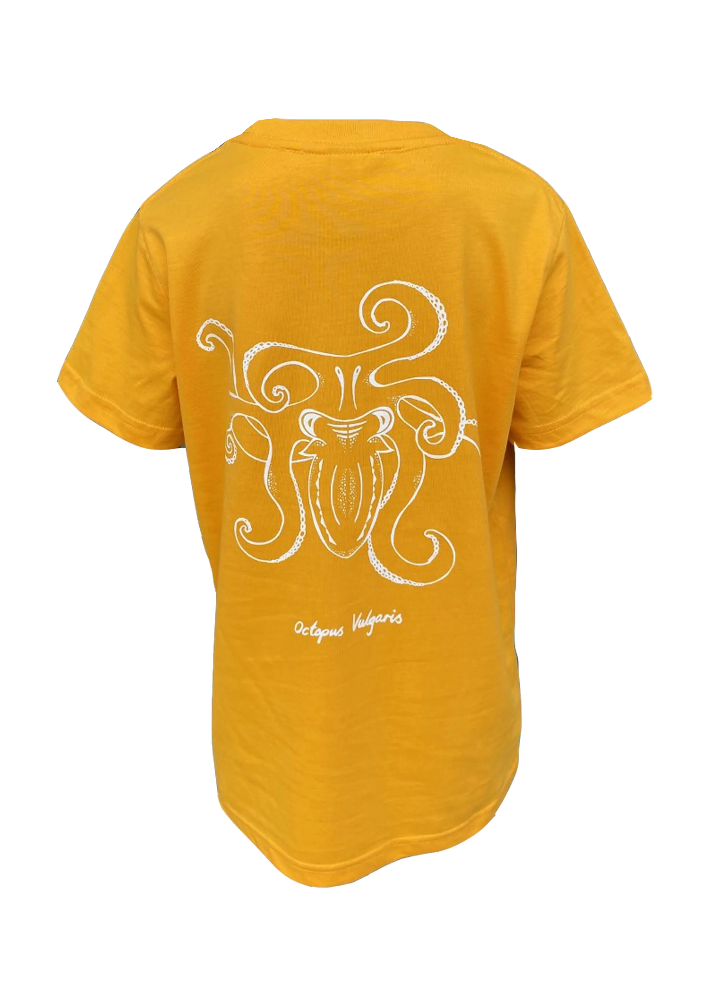 Kids Octopus T-shirt - Bright Yellow