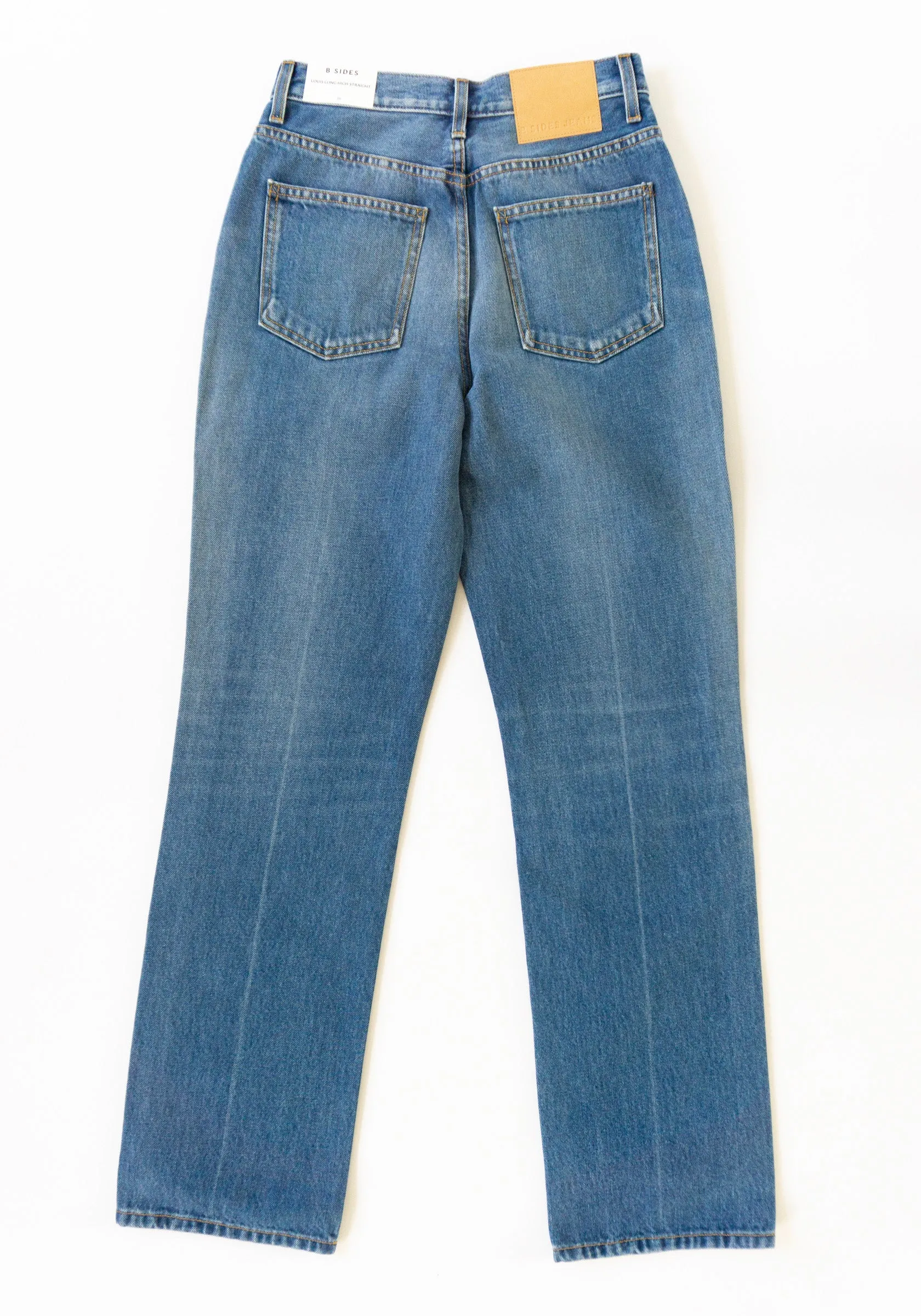 Louis Long High Straight Jean in Hyde Wash