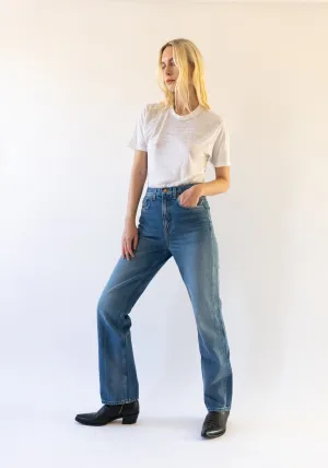 Louis Long High Straight Jean in Hyde Wash