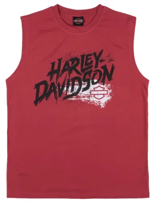 Men's Frenzy Red Sleeveless T