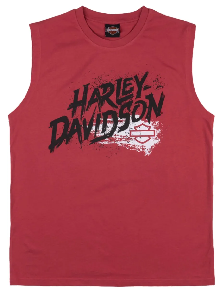 Men's Frenzy Red Sleeveless T