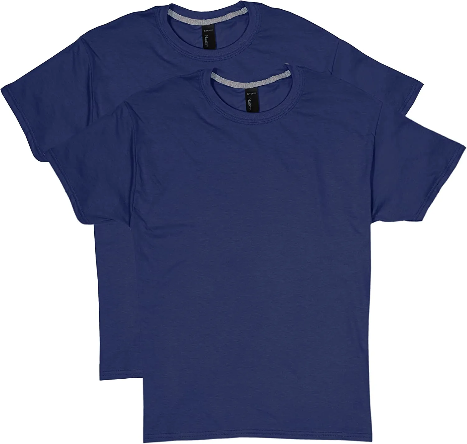 Men's Performance Moisture-Wicking Cotton Blend Tees 2-Pack