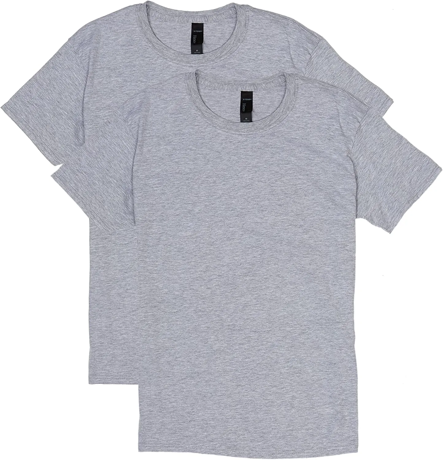 Men's Performance Moisture-Wicking Cotton Blend Tees 2-Pack