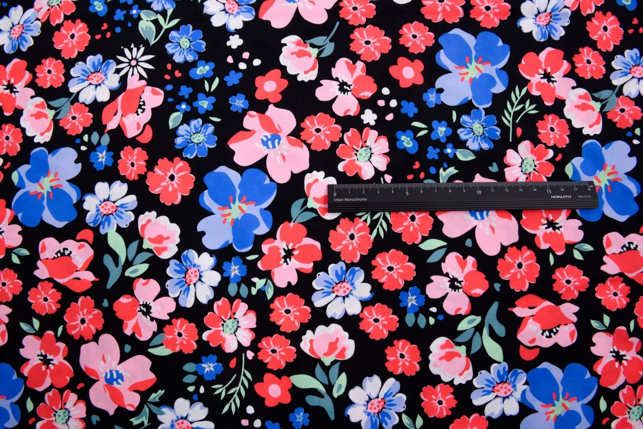 Midnight Bloom  Print  Nylon Swimwear Fabric -WHY543A