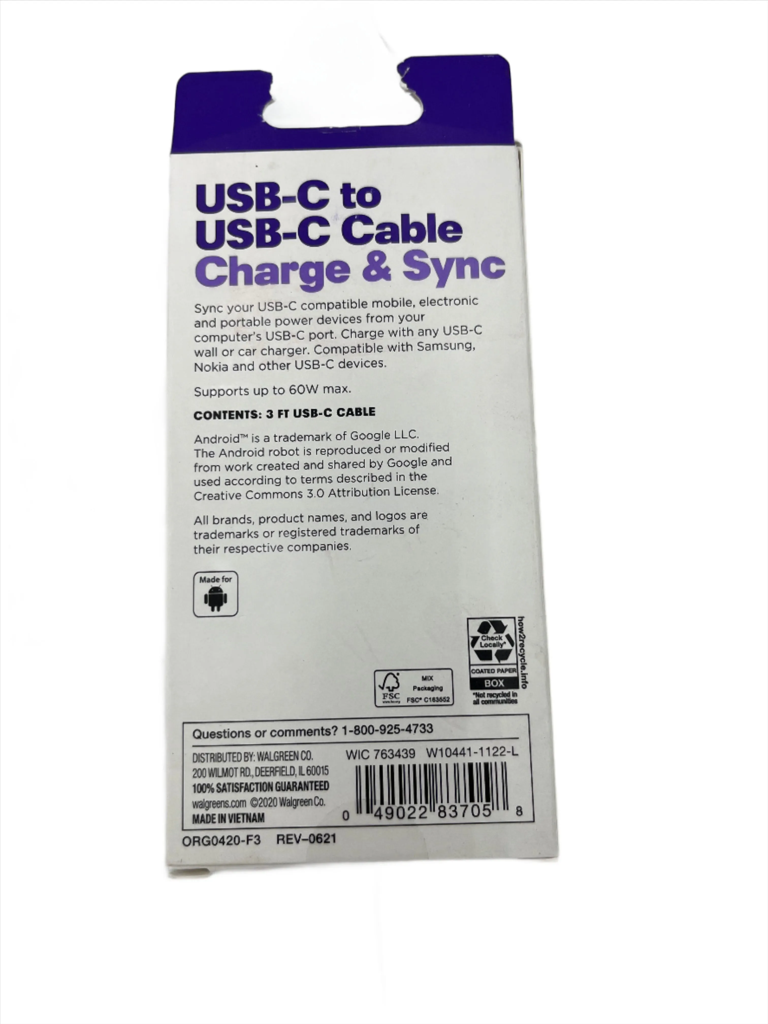 Phone & Electronics Charge & Sync Cords - Assorted brands & lengths