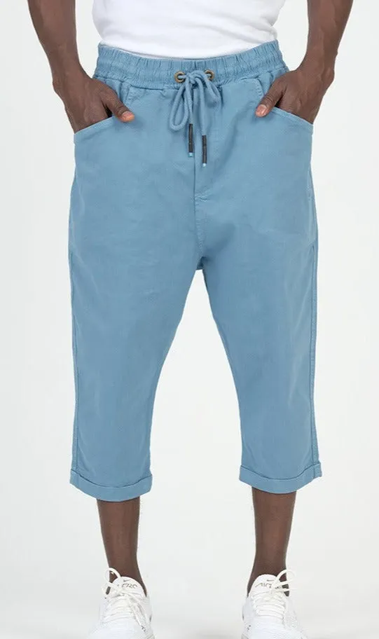 QL Cropped Trousers Stretch in Sky Blue