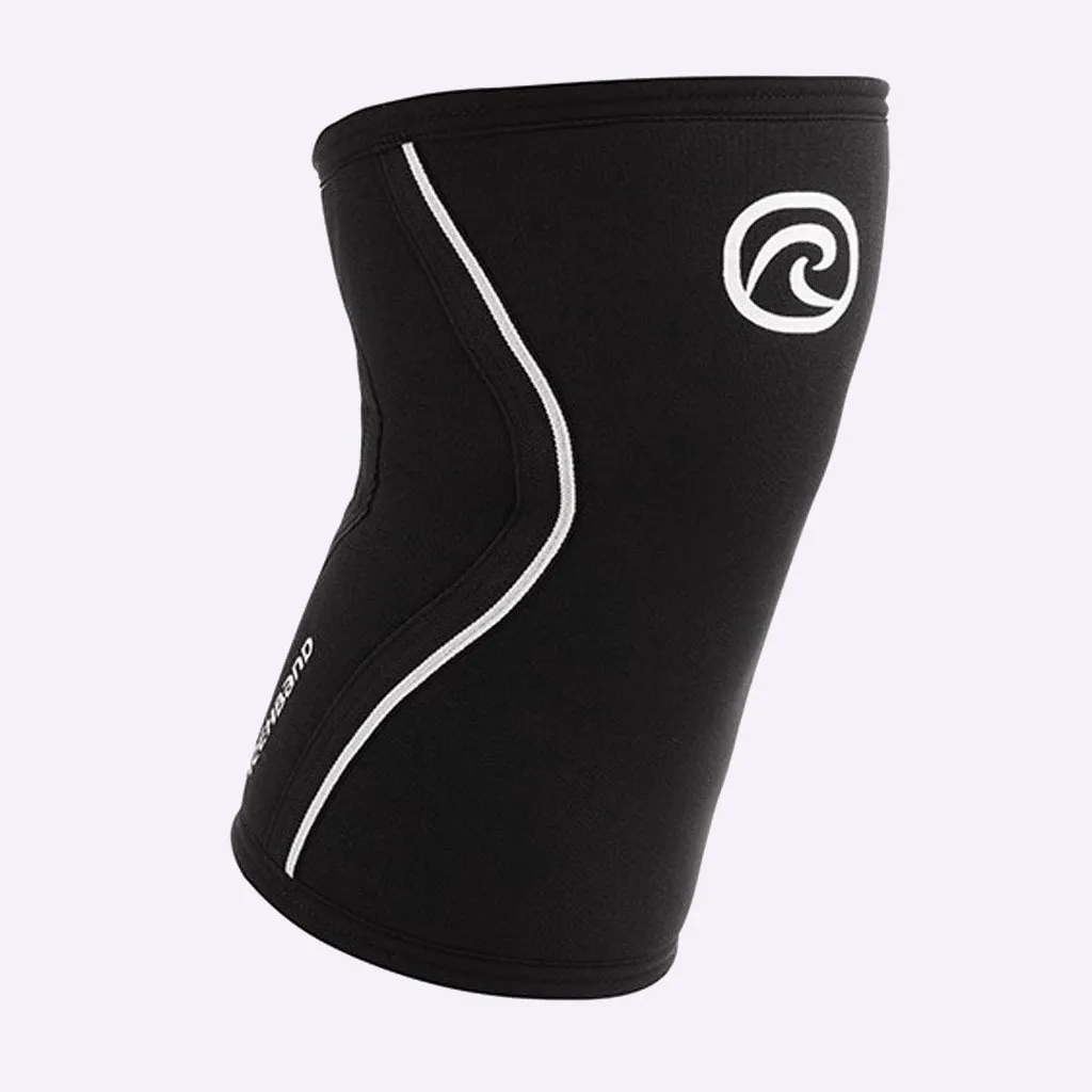 Rehband RX Knee Sleeve - 5mm - Black/White - SINGLE