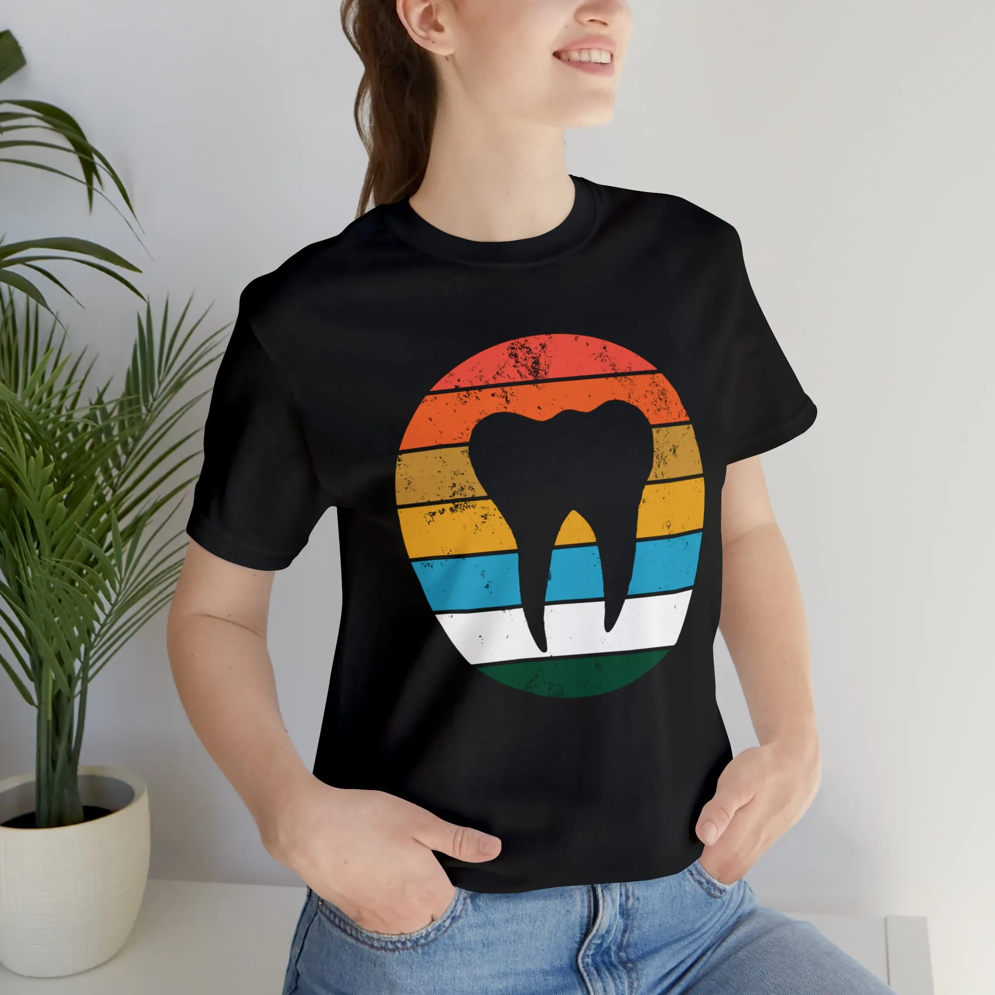 Retro Tooth Unisex Short Sleeve Tee