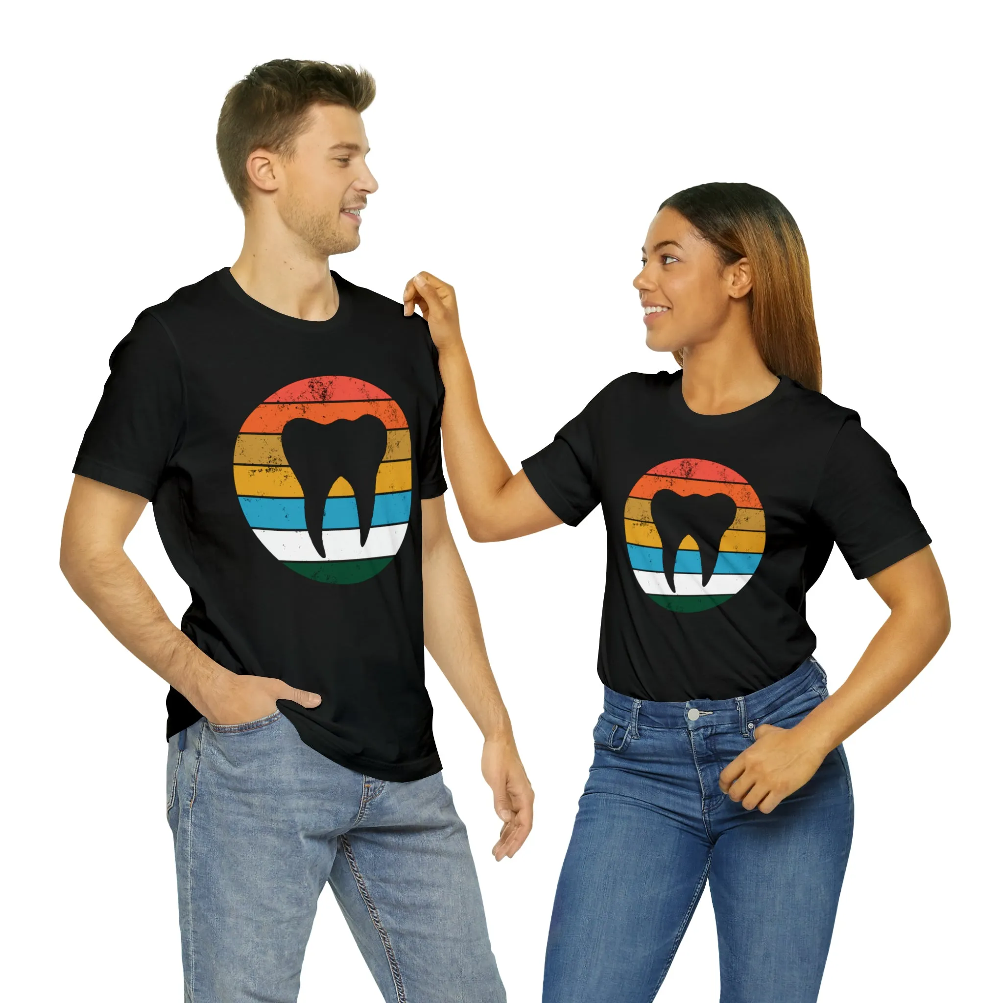 Retro Tooth Unisex Short Sleeve Tee