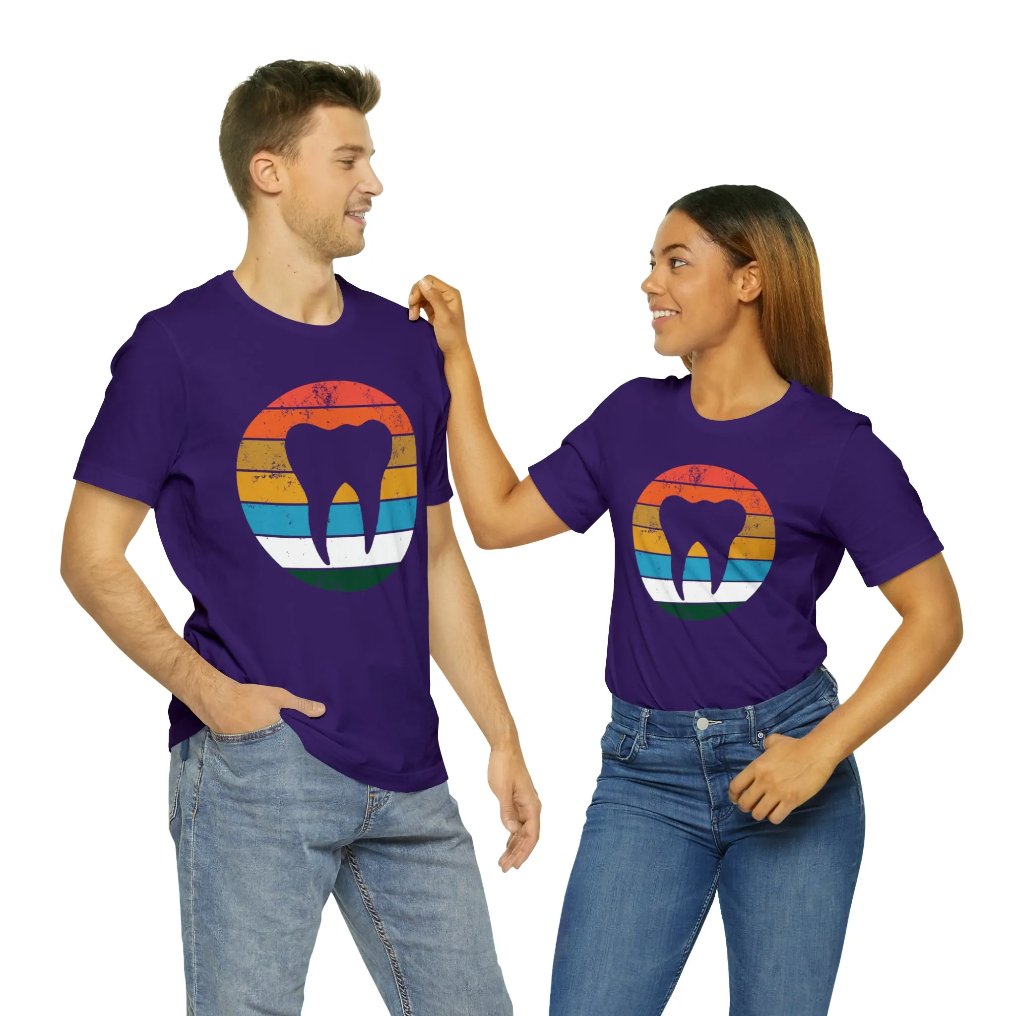 Retro Tooth Unisex Short Sleeve Tee