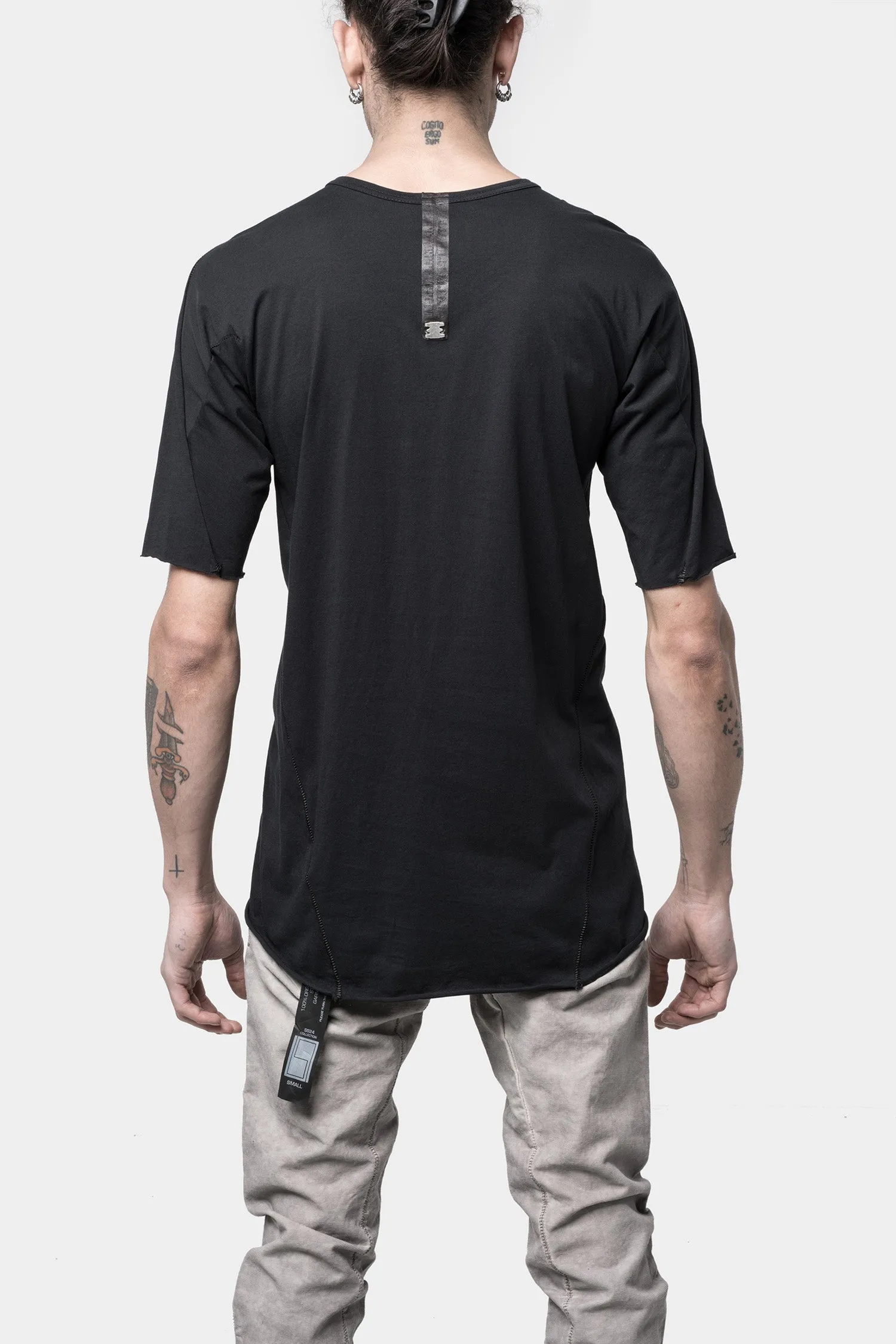 Semi Raglan Short sleeve T-Shirt, Noir