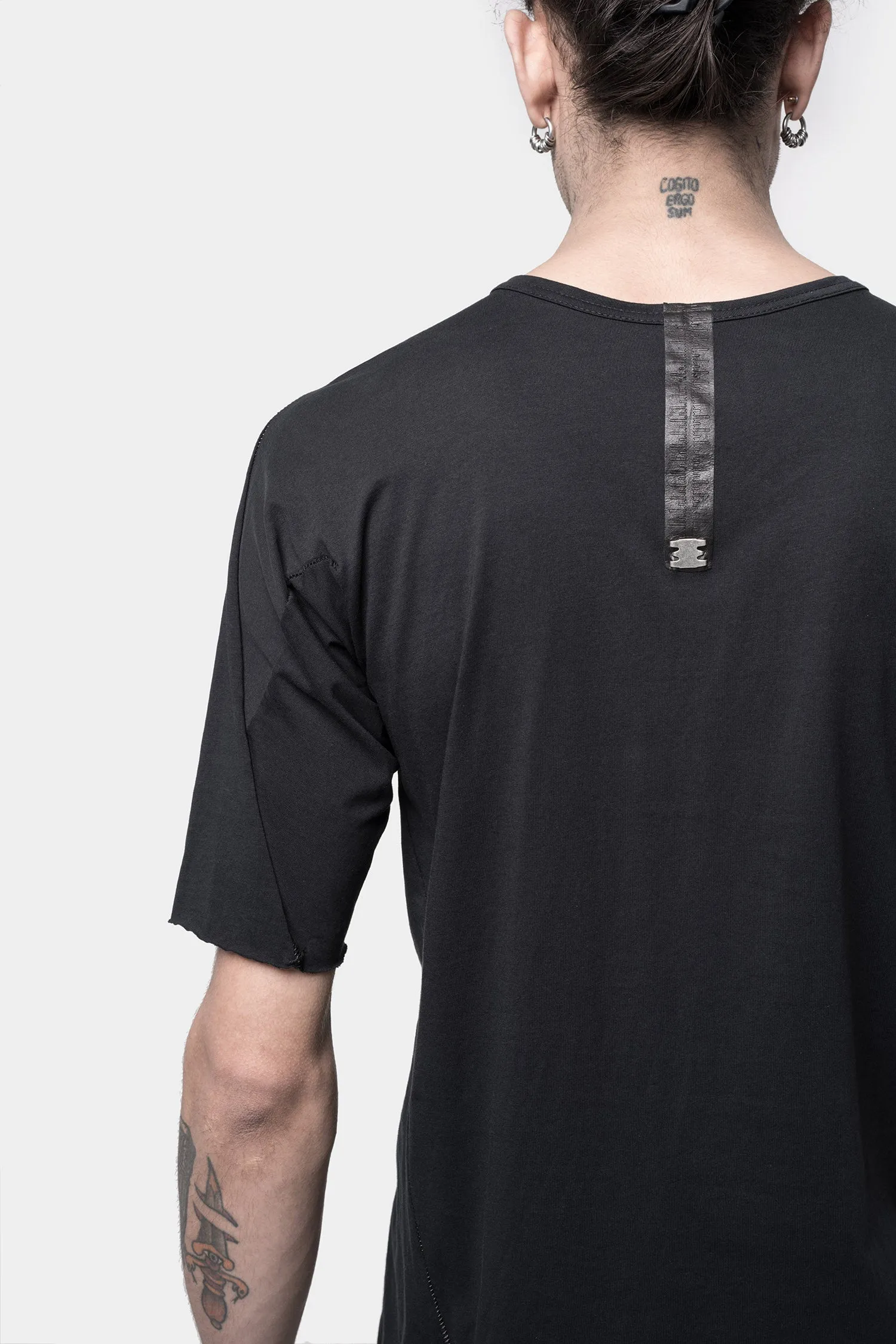 Semi Raglan Short sleeve T-Shirt, Noir