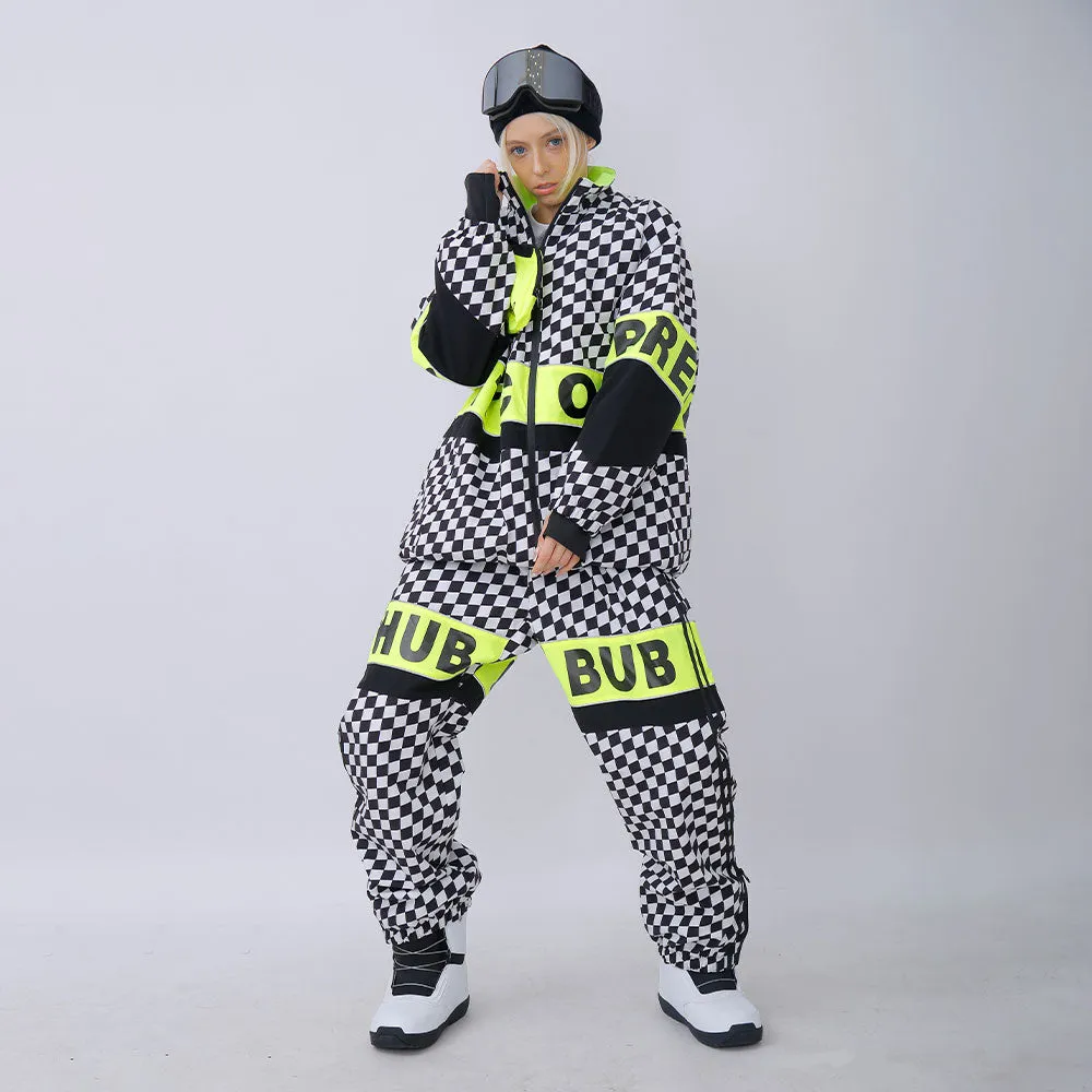 Snowverb Men's Street Style Plaid Snow Suits