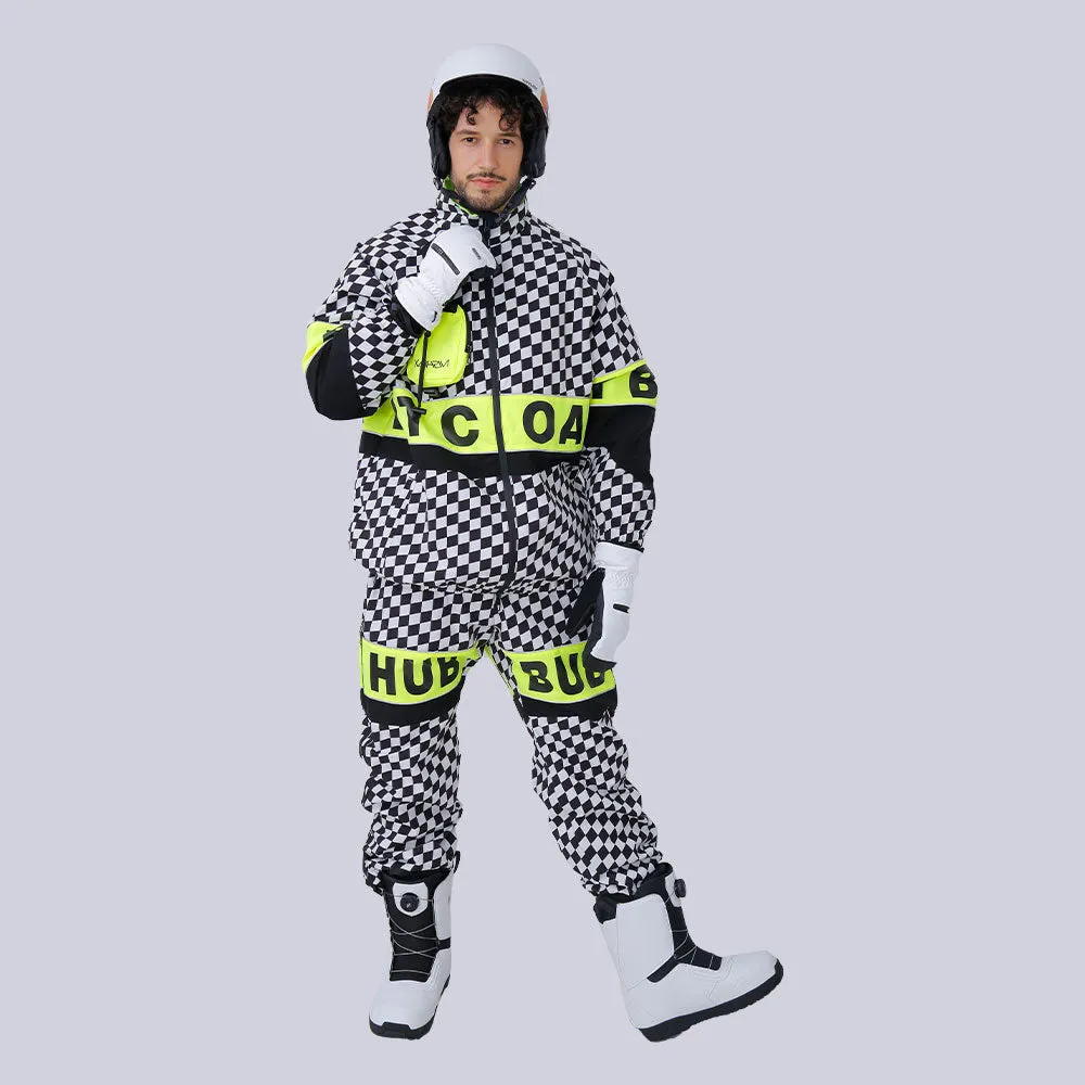 Snowverb Men's Street Style Plaid Snow Suits