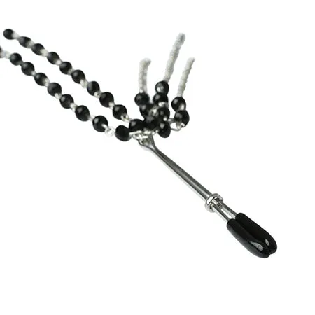 Sportsheets Black Jewelled Nipple Clamps